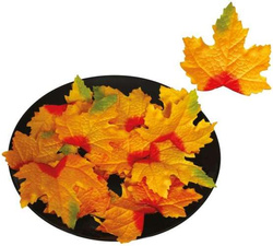 JESIENNE Kolorowe LIŚCIE Dekoracyjne 10cm 24szt.
