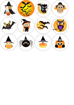 Muffiny na babeczki, Halloween 1 kpl.