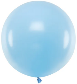Balon okrągły 60 cm, Pastel Baby Blue