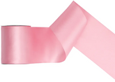 Tasiemka satynowa, j. różowy, 100mm/25m