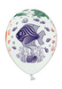 Balony 14" Pastel White Podwodny świat 5szt.