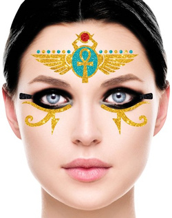 Naklejki Brokatowe Biżuteria na Twarz EGIPCJANKA