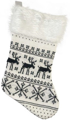 Skarpeta Świąteczna na Prezenty Renifery 41x22cm