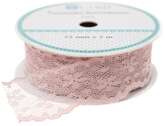 TASIEMKA Wstążka KORONKOWA RÓŻOWA 2,5cm x 2m