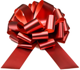 Kokarda Dekoracyjna Ściągana CZERWONA 40 cm