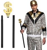 Laska Pimp Stick Dolar Raper  Lata 80 Disco 76cm