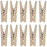 Klamerki drewniane, naturalne drewno, 10 szt.