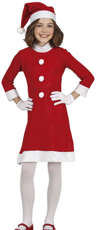 Strój Kostium  Mikołajka PANI MIKOŁAJOWA 3-4 lata