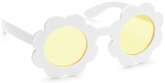 Okulary Stokrotki Białe z żółtymi soczewkami 1szt.