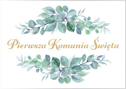 Plakat na komunie bluszcz 60cm x 42 cm 1 szt.