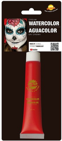 Farbka Wodna Malowania Twarzy Makeup CZERWONA