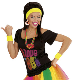 KOLCZYKI Klipsy Koła Neon POMARAŃCZOWE Disco