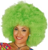 Peruka KLAUNA Zielone AFRO Loki DISCO Lata 80