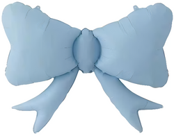 Balon Foliowy NIEBIESKA Pastelowa KOKARDA 80x63cm