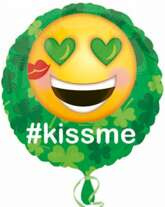 Balon Foliowy Emotikon Emoji Kiss Me Buźka 45cm