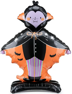 Stojący balon foliowy Dracula, 64x81cm