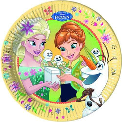 Talerzyki Frozen Fever 23 cm, 8 szt. 
