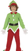 Strój Kostium  ELF Skrzat Pomocnik Mikołaja 7-9 la