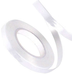 Tasiemka na rolce do balonów BIAŁA 0,5cm x 10m