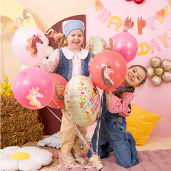 Balony KONIKI Konie Mix Urodziny 30cm 6szt.