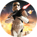 Opłatek tortowy 14 cm, Star Wars 1 szt.