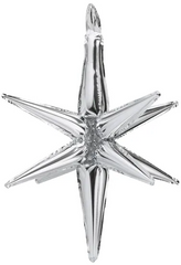 Balon Foliowy Gwiazda 3D SREBRNY 105cm