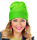 Czapka Zielona Neonowa Beanie Lata 80 Disco Neon