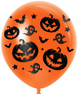 BALONY Lateksowe Pamarańczowe DYNIE Halloween 10sz