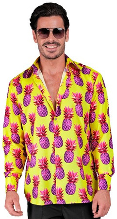 Koszula z Długim Rękawem ANANASY Aloha UV S/M