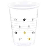 Kubeczki Plastikowe Gwiazdki, 200 ml, 8 szt.