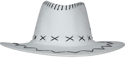 Kapelusz Kowbojski Biały Kowbojka Western Szeryf