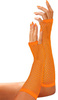 RĘKAWICZKI z Siatki POMARAŃCZOWE Neonowe DISCO