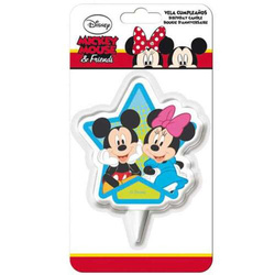 Świeczka na Tort Myszka Mickey Minnie 2D Urodziny