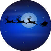 Opłatek tortowy 20 cm,  Święta, 1 szt.