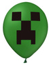 Zestaw balonów Zielone Minecraft 12 cali, 12 szt.