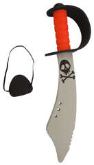 Zestaw Pirata (szabla 45 cm + opaska na oko) 1 kpl