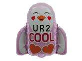 Balon foliowy 14" UR2 Cool Penguin, 1 szt.