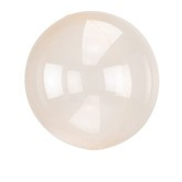 Balon foliowy Kula transparentna pomarańcz 1szt.
