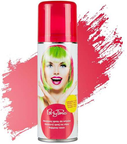 Fluorescencyjny spray do włosów czerwony, 1szt.