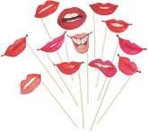 Całuśne akcesoria do zdjęć USTA Fotobudka 12 szt.