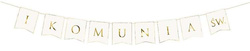 Baner I Komunia Św., 15x133 cm