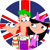 Opłatek tortowy 29 cm, Fineasz i Ferb 1 szt.