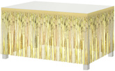 Skirting Dekoracja na Brzeg Stołu Złota 0,8x3m