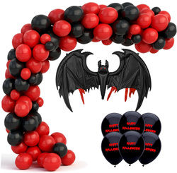 Zestaw na HALLOWEEN Girlanda Baner Balon Nietoperz