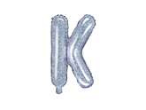 Balon foliowy Litera "K" 35cm holograficzny 1 szt.