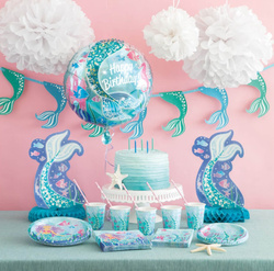 Balon Foliowy Happy Birthday SYRENKA Urodziny 45cm