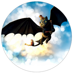 Opłatek tortowy 29 cm, 1 szt. Jak wytresować smoka