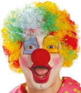 Peruka KLAUNA Kolorowa AFRO Kręcone Loczki Bal