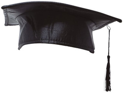 Czarna CZAPKA ABSOLWENTA Biret Ucznia