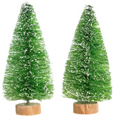 Choinki Dekoracyjne Zielone 8cm, 2 szt.